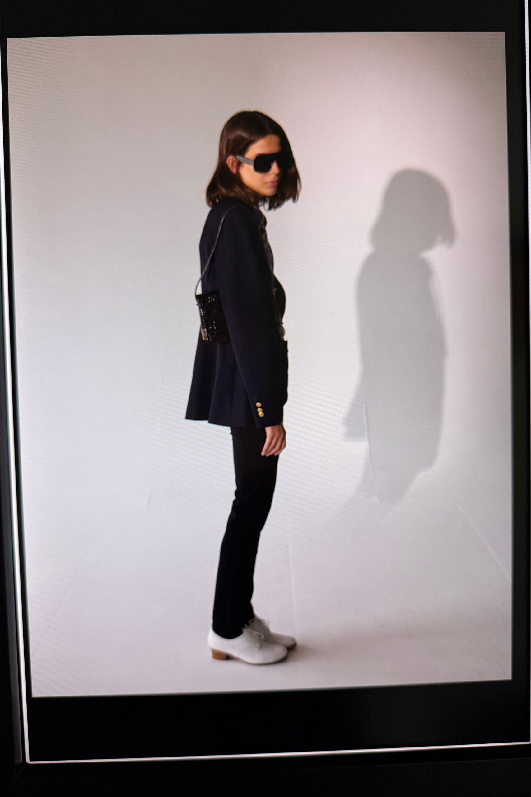black blazer with black pants