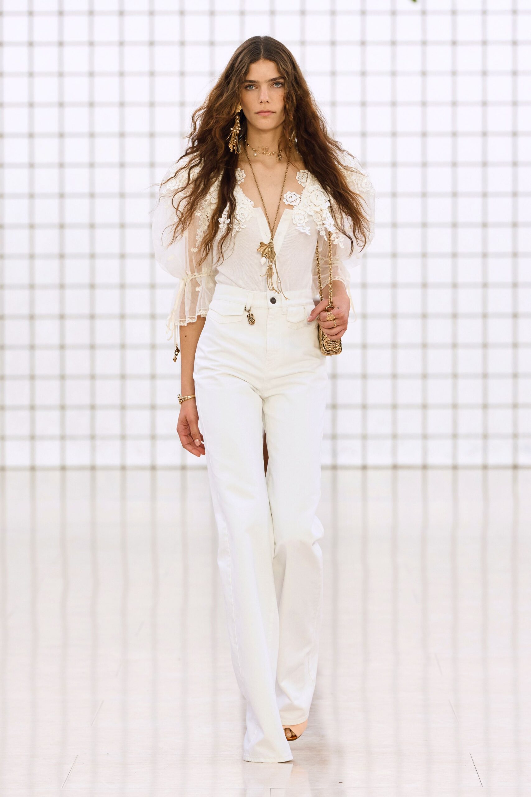 white fitted top and pants