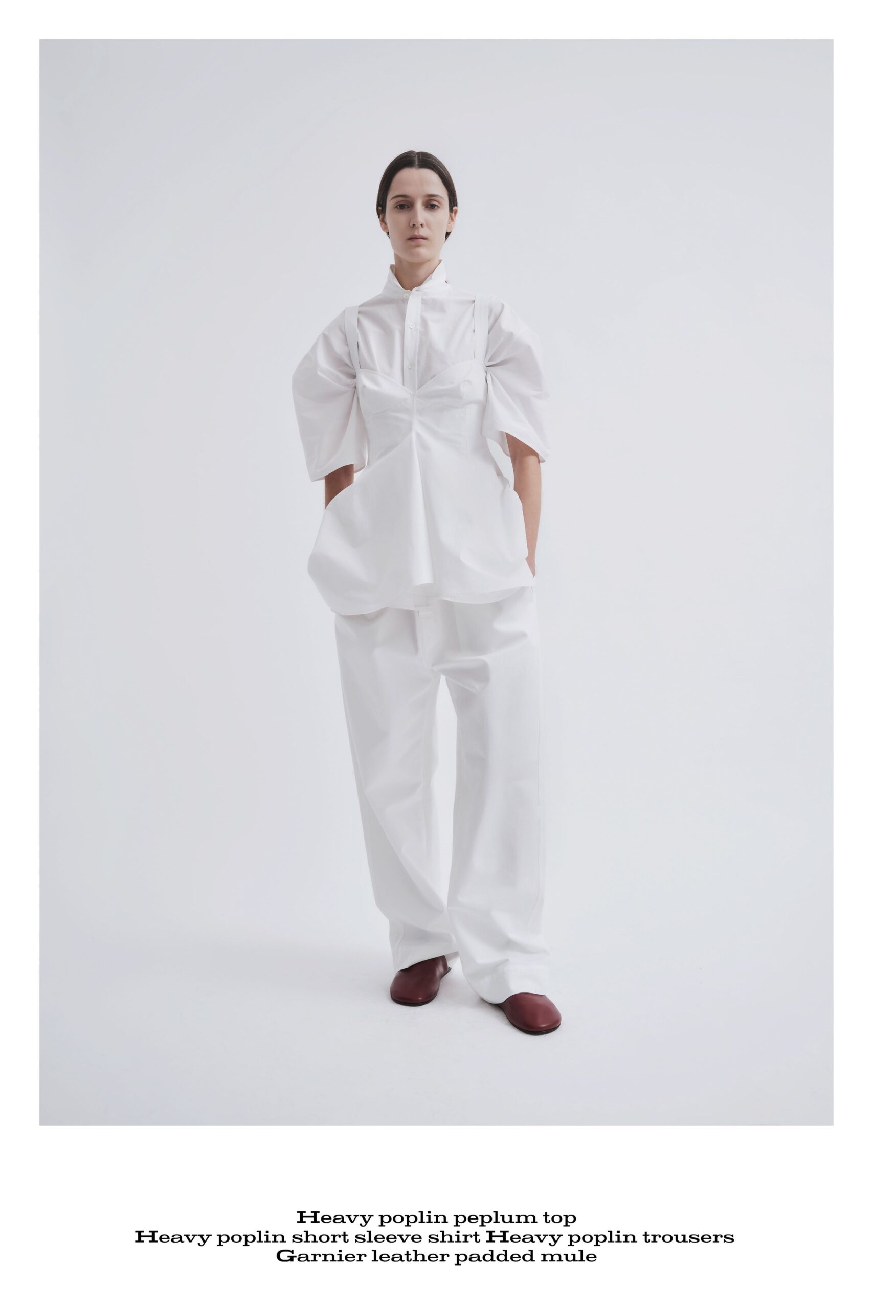 white relaxed top and pants