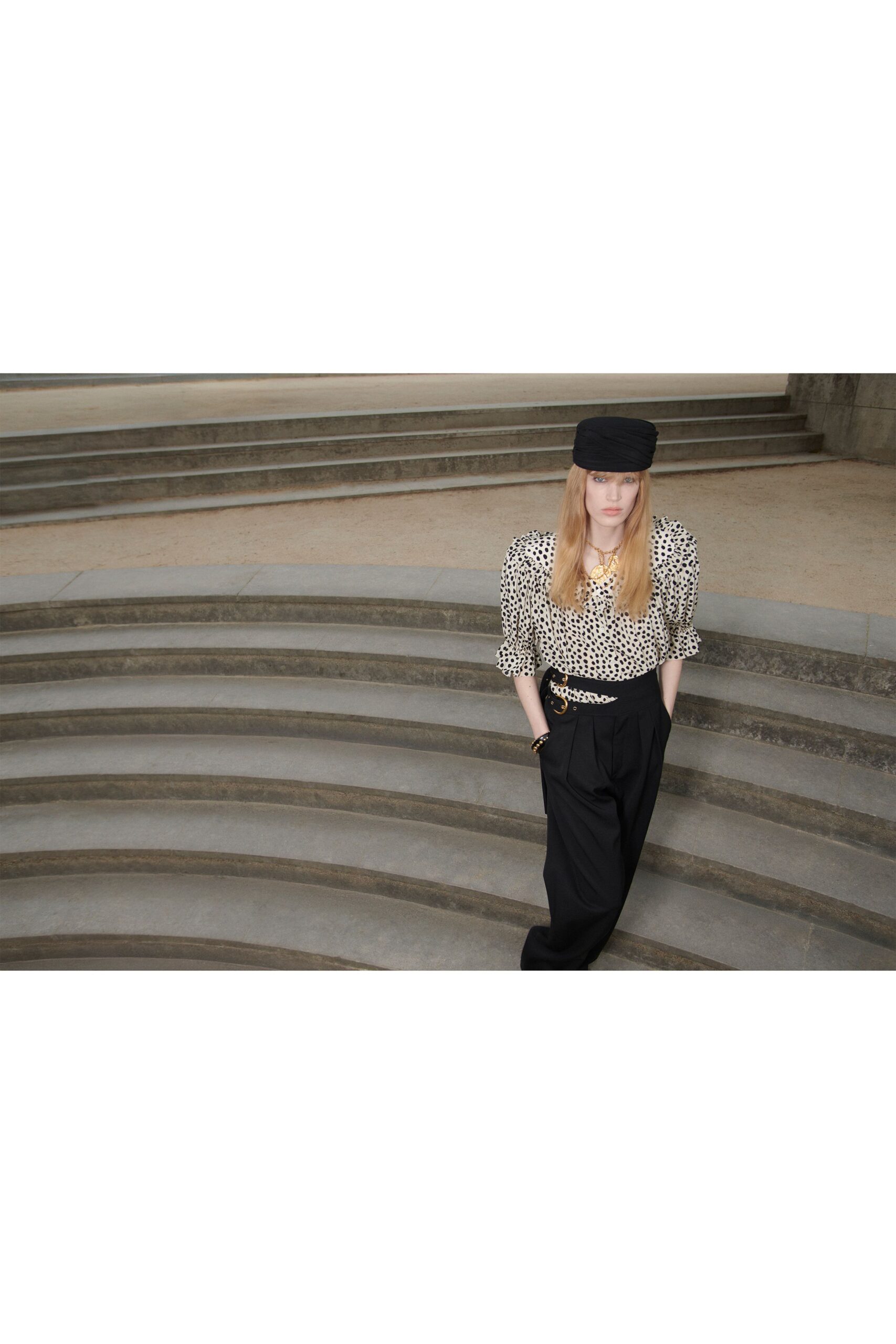 black leather structured pockets embellished belt