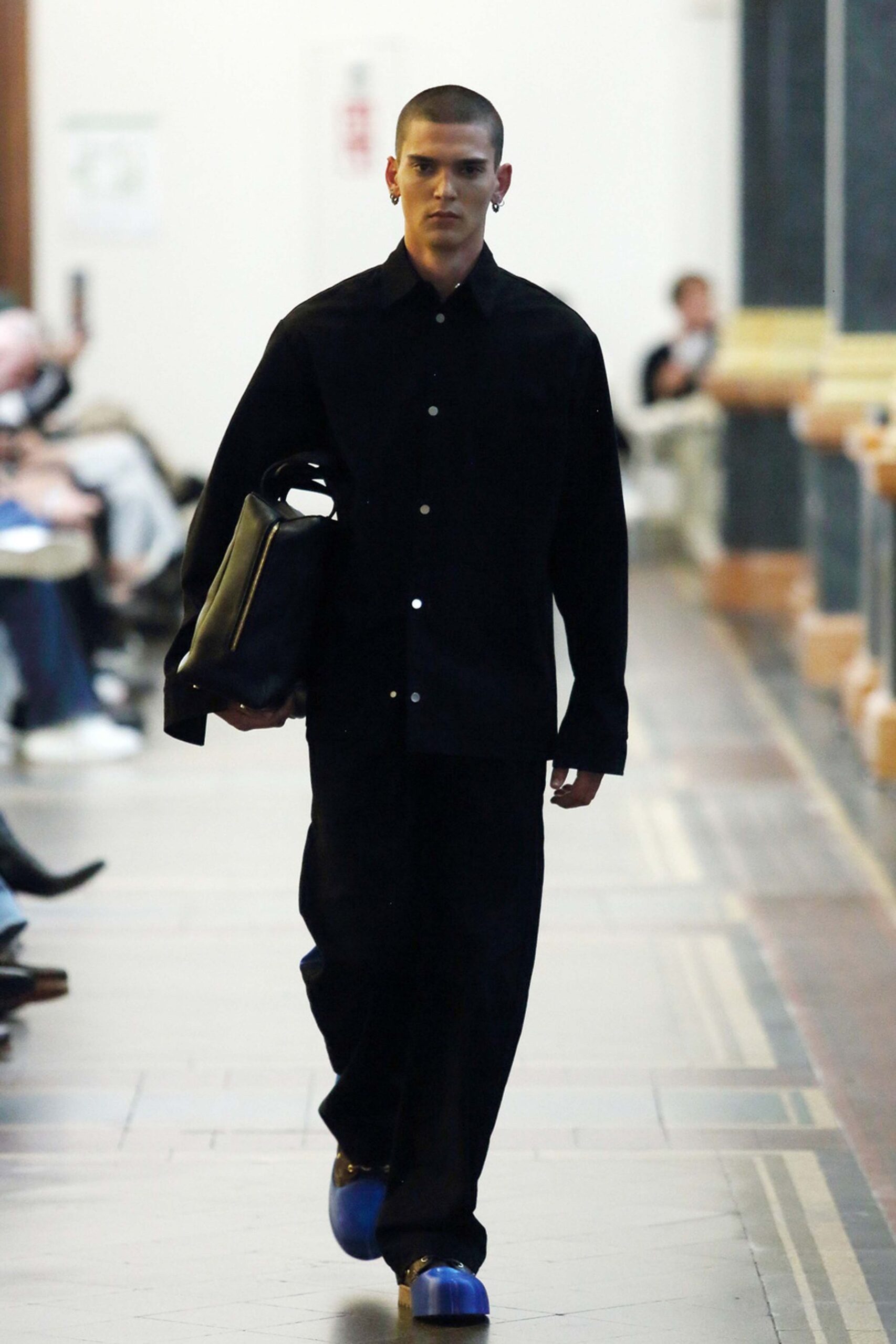 black relaxed shirt and pants