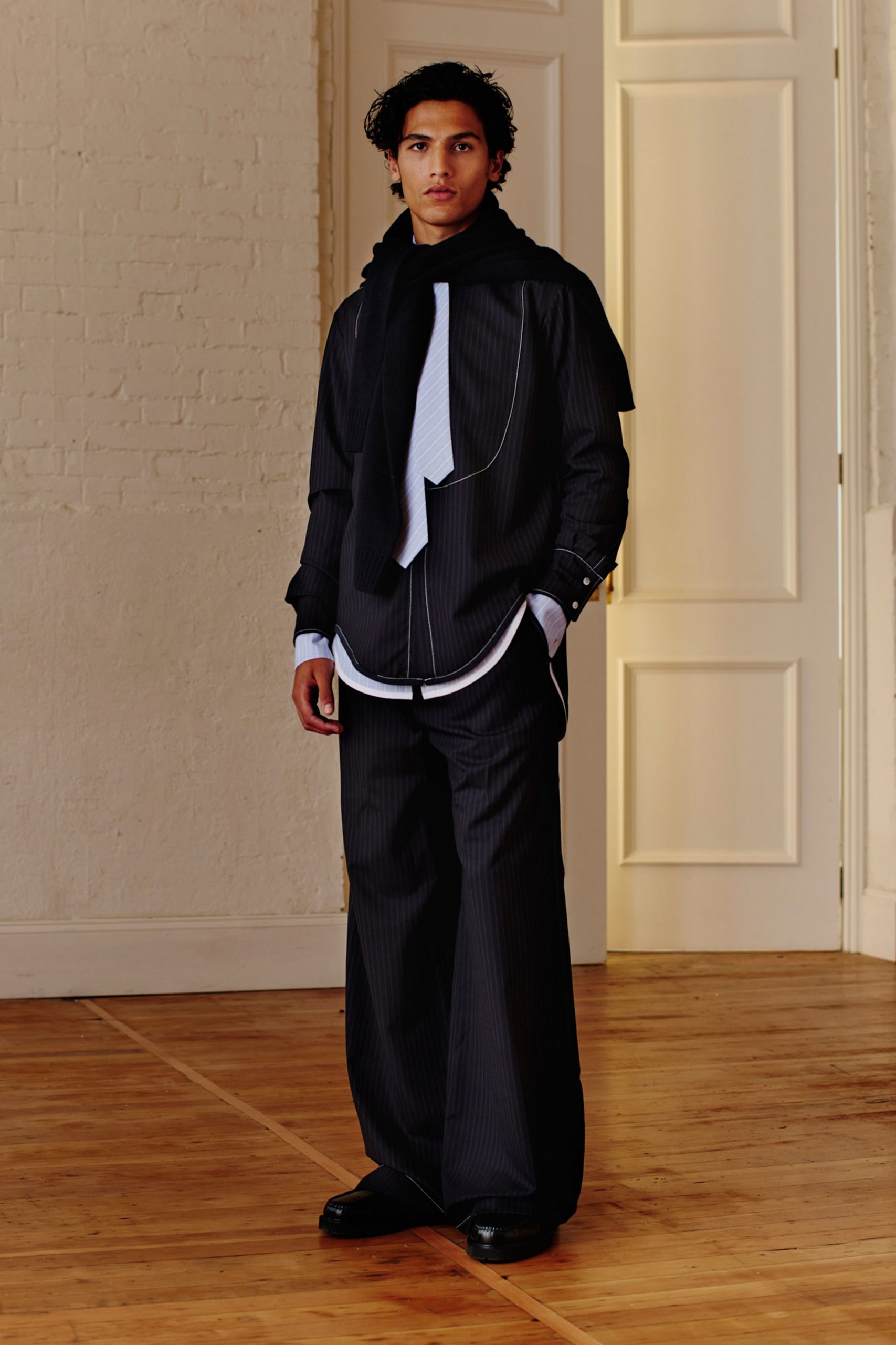 black relaxed shirt and pants