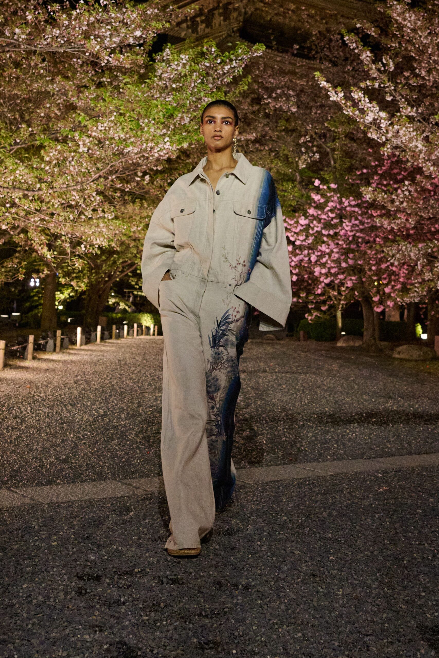 beige relaxed jacket and pants