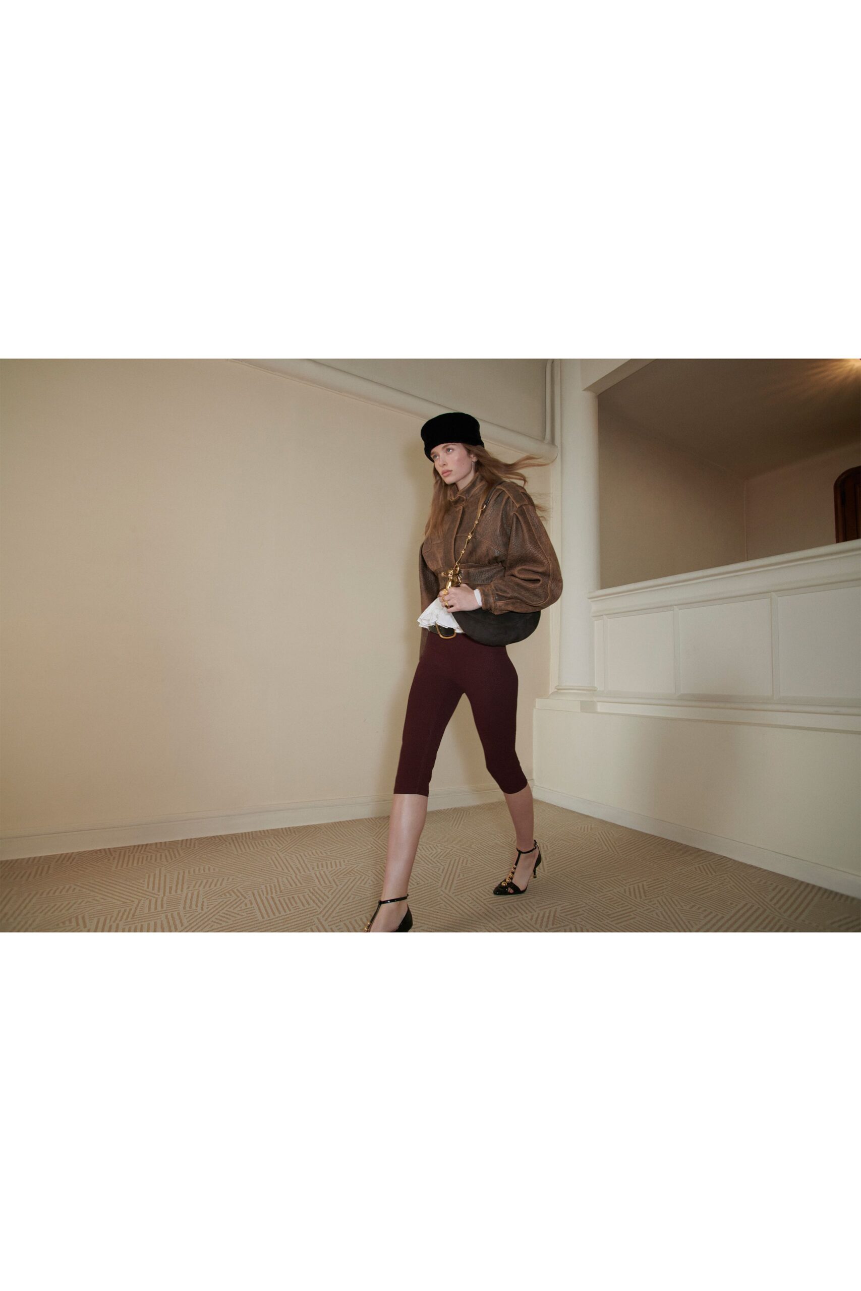 black leather fitted embellished shiny shoes