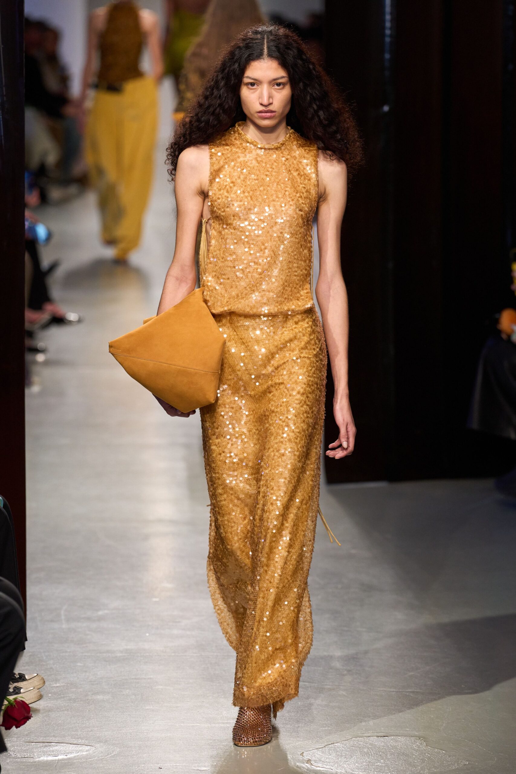 tan leather bag