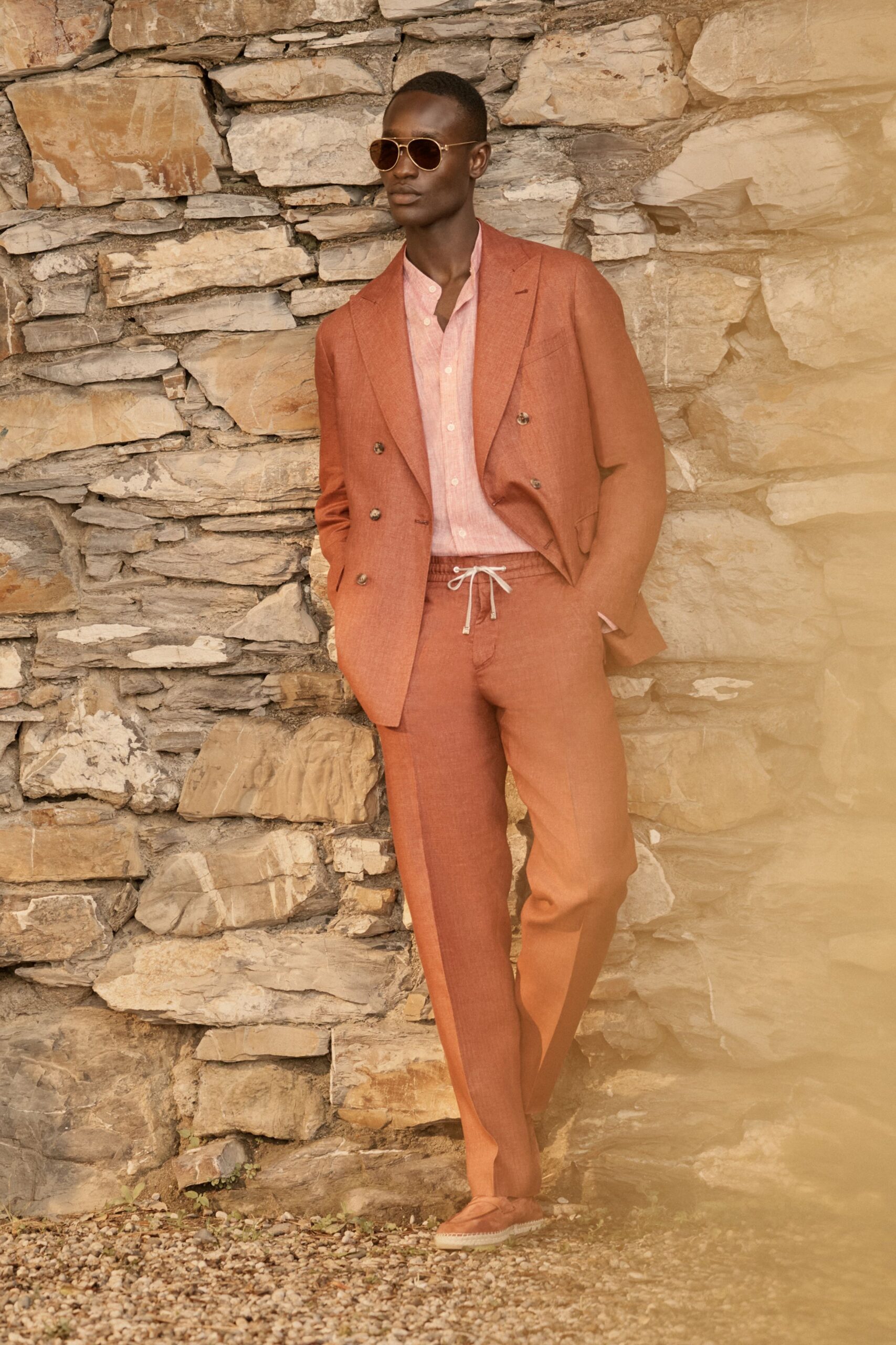 orange suede shoes