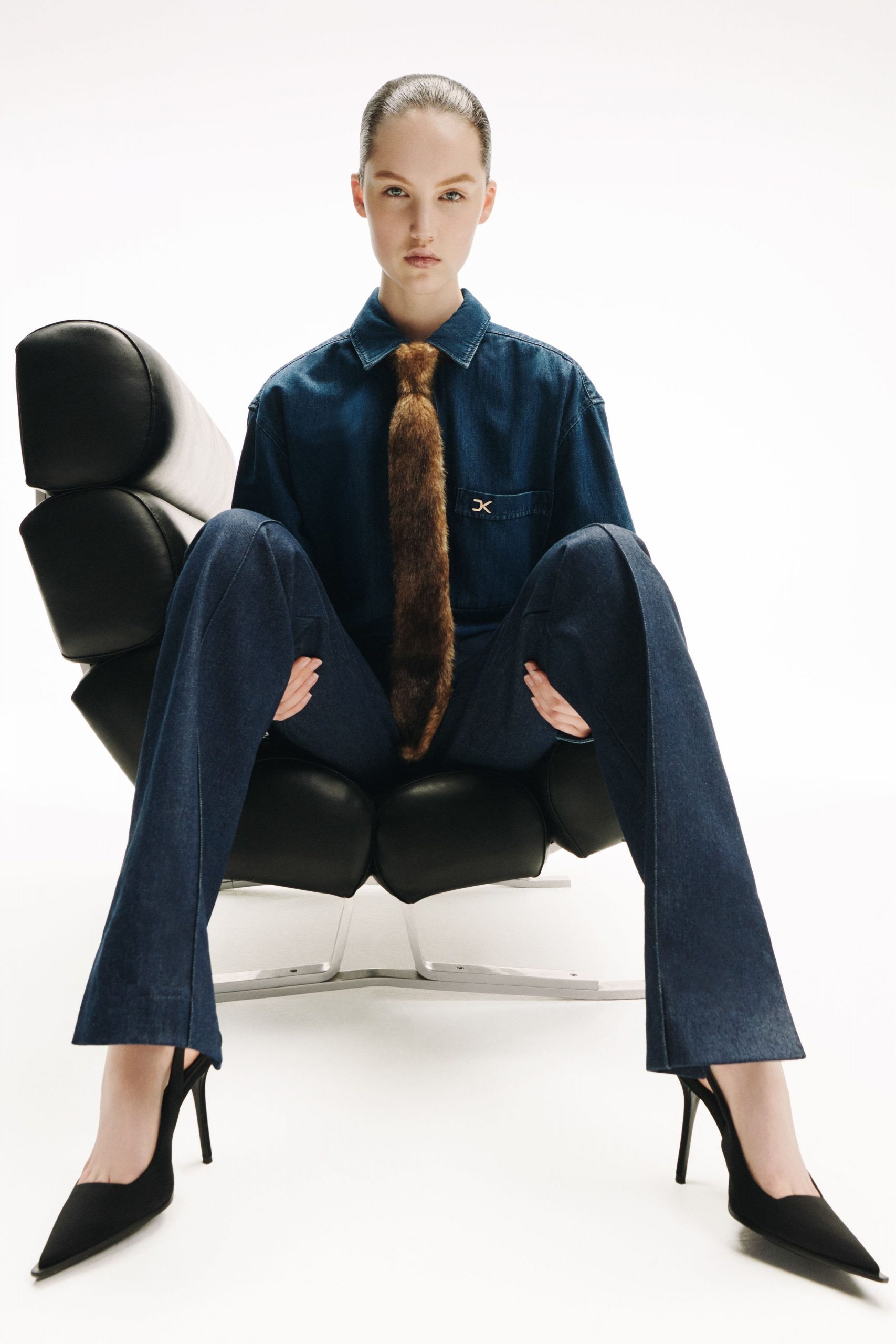 blue denim shirt and pants