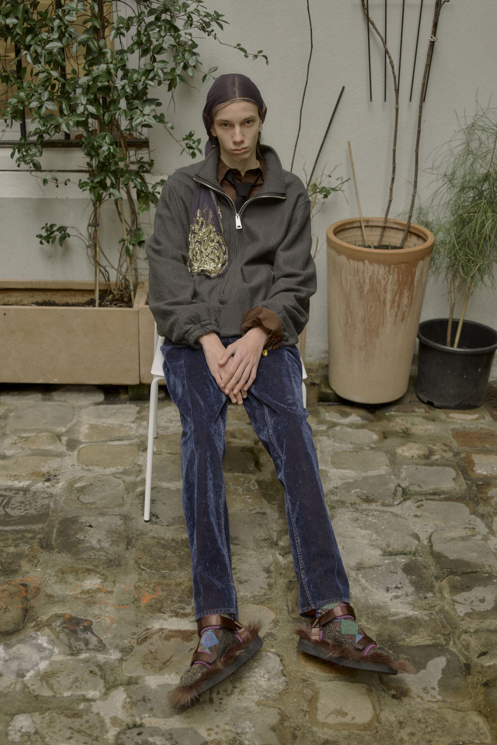 Bed j.w. Ford F/W 25 Menswear Look 122