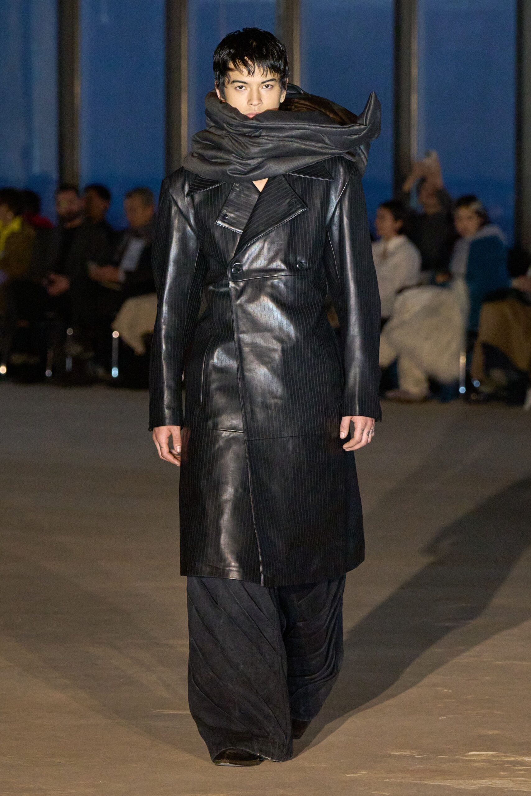 black silk scarf