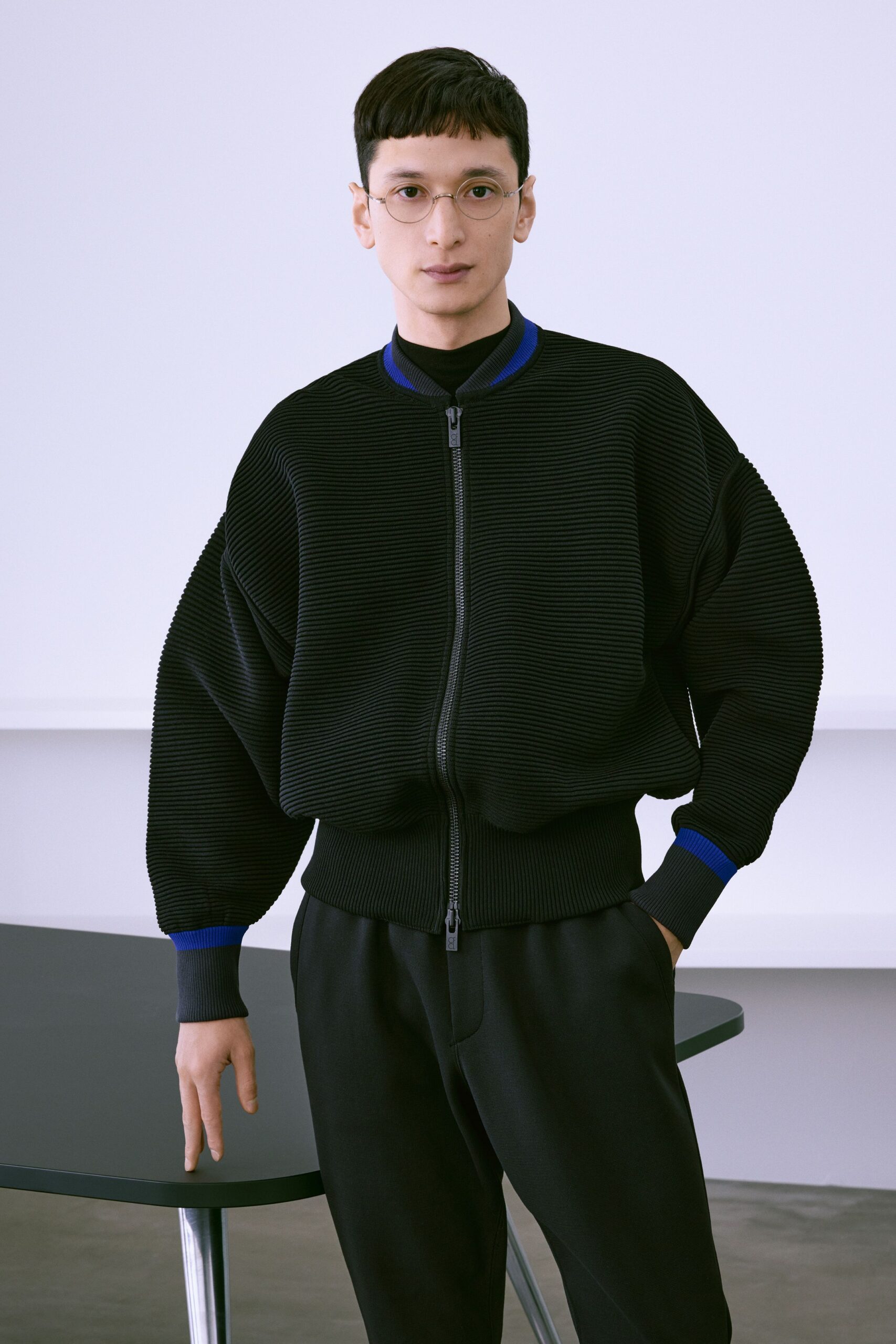 black relaxed jacket and pants