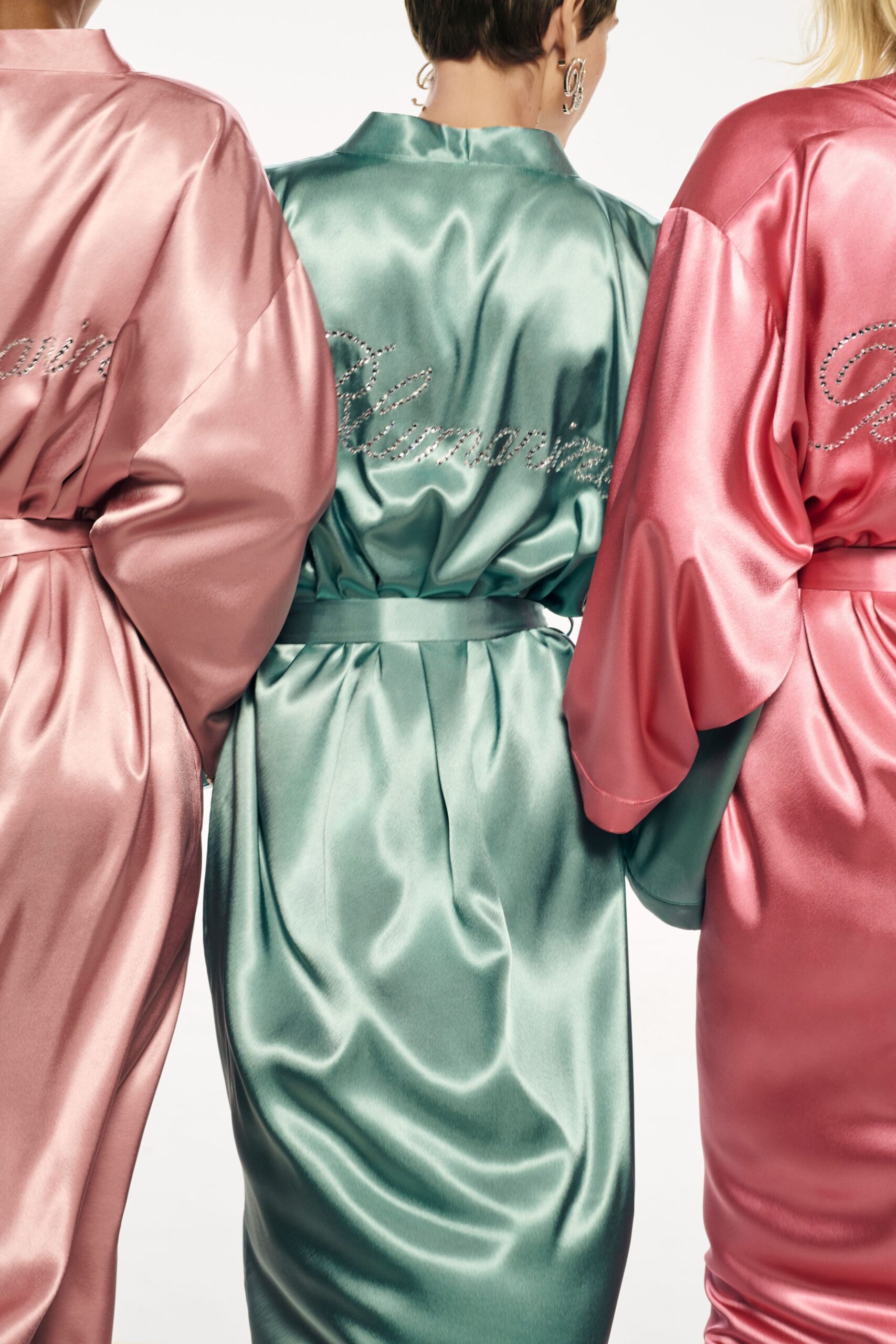 pink satin sleeveless relaxed belted shiny midi dress