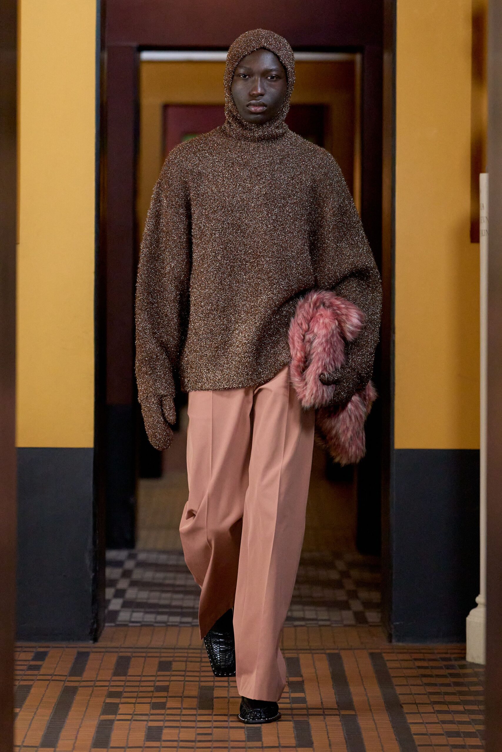 pink cotton relaxed straight-leg pants