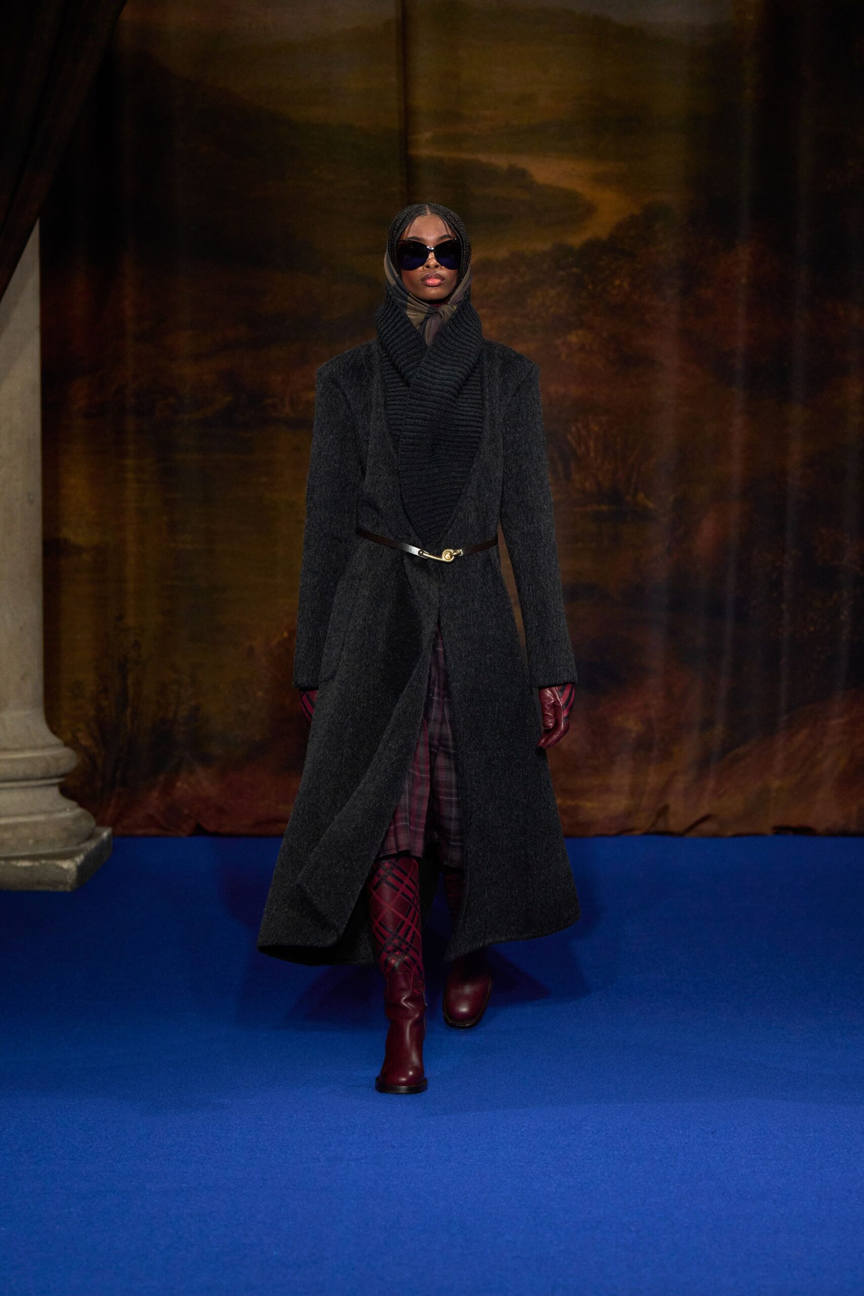 gray wool relaxed coat