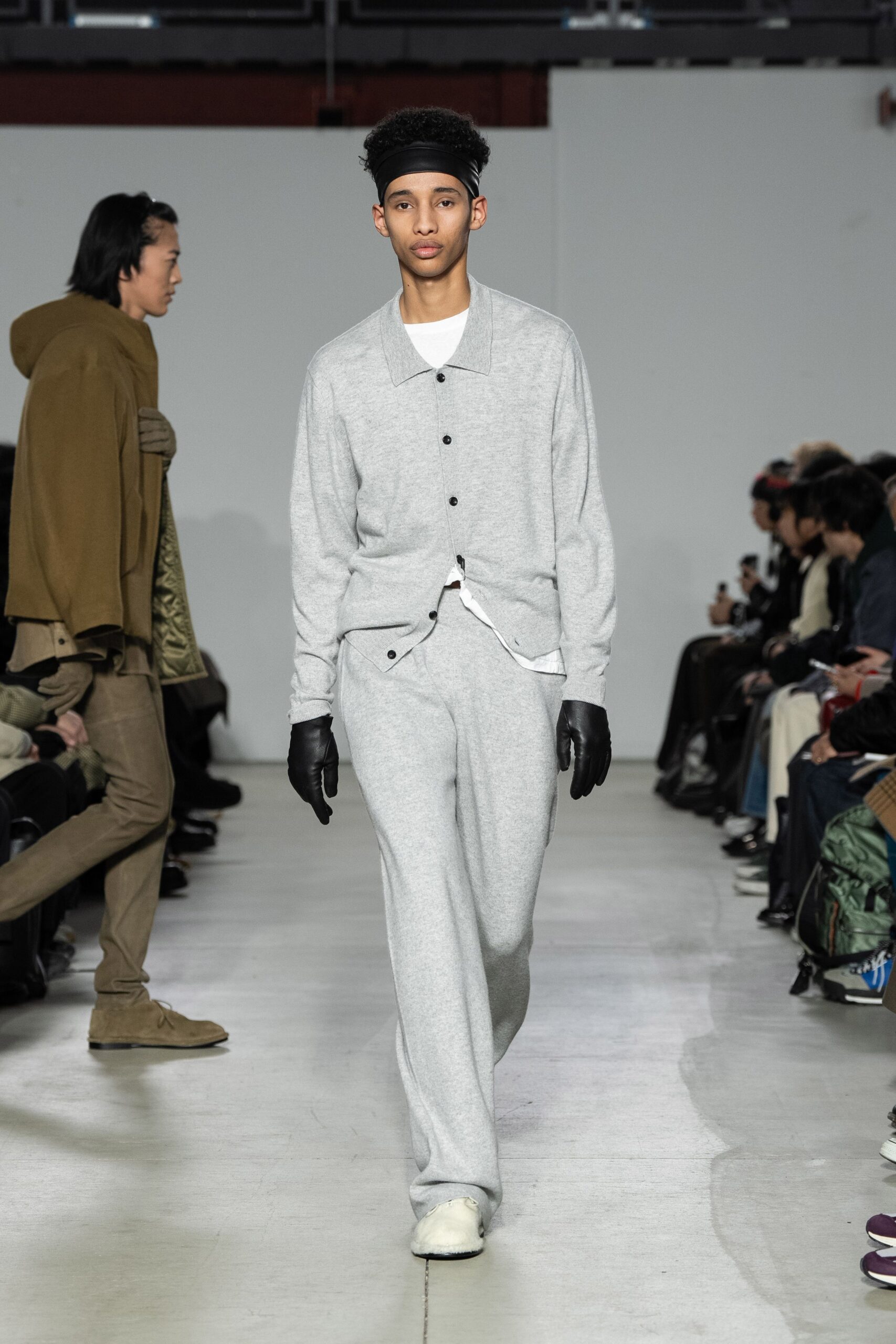 gray relaxed shirt and pants