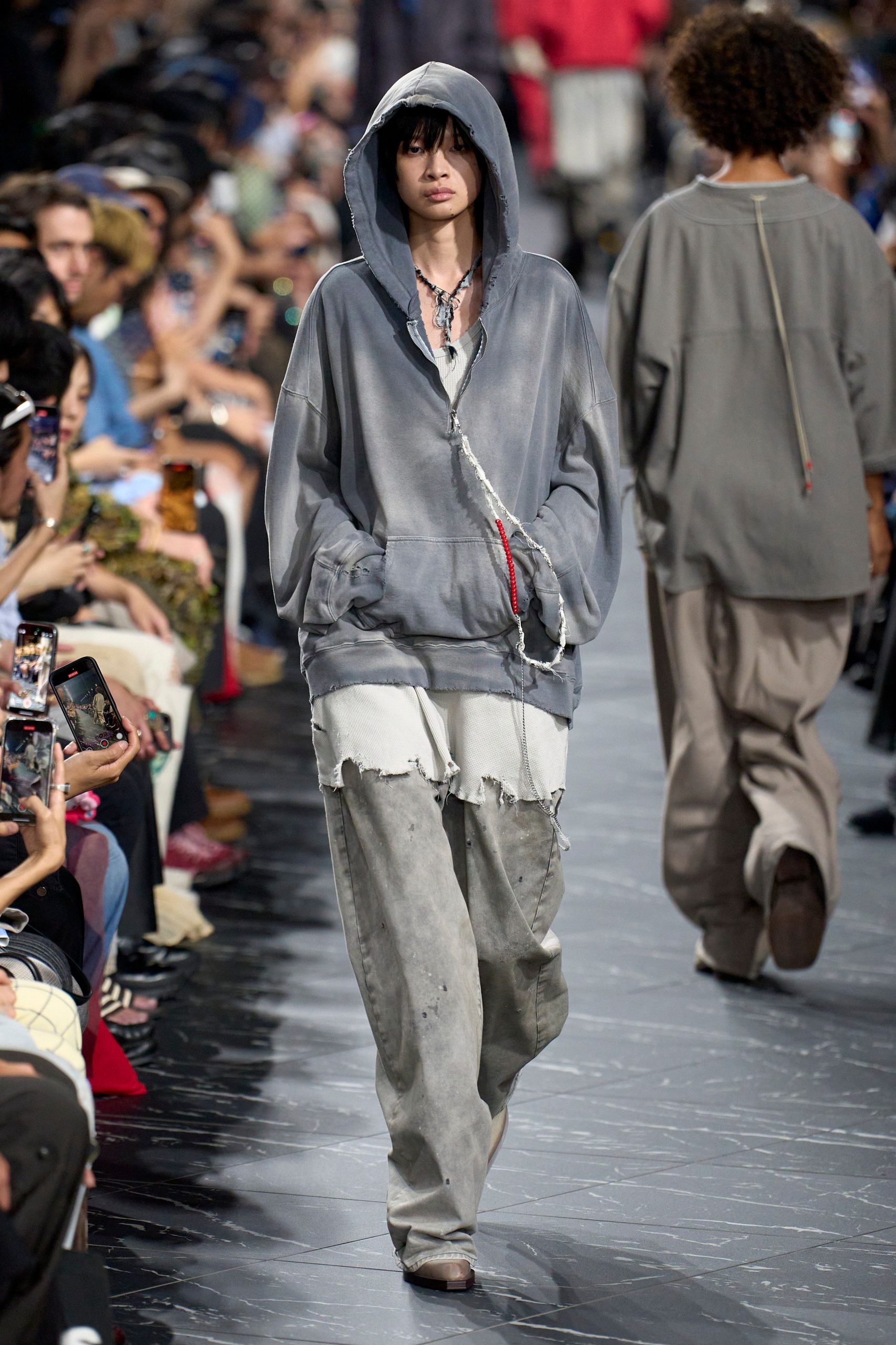 gray relaxed hoodie and pants