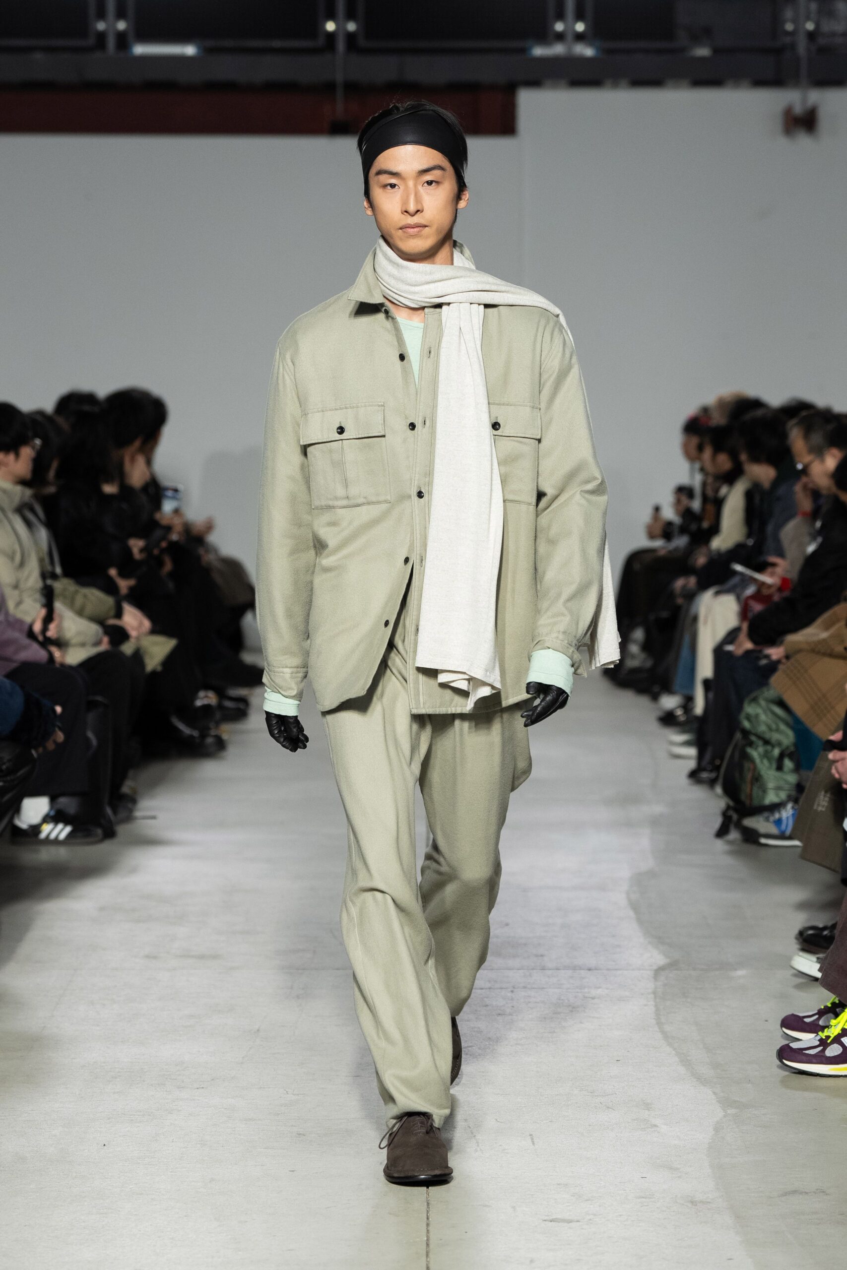 gray relaxed shirt and pants