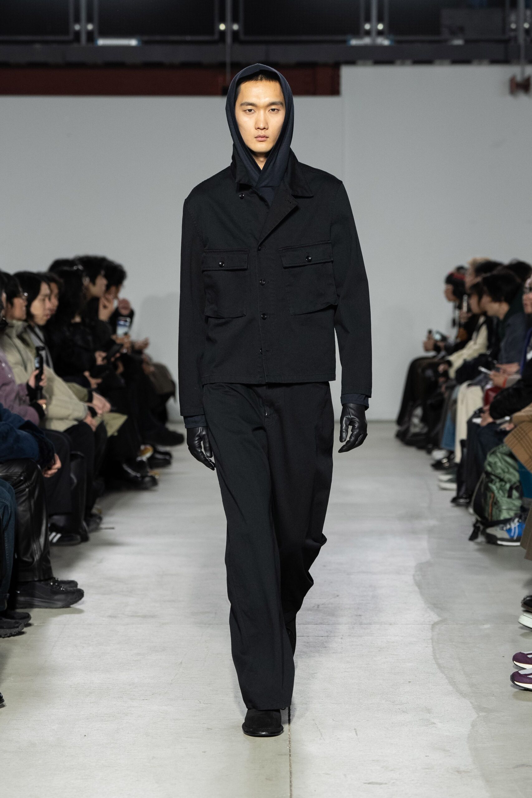 black relaxed jacket and pants