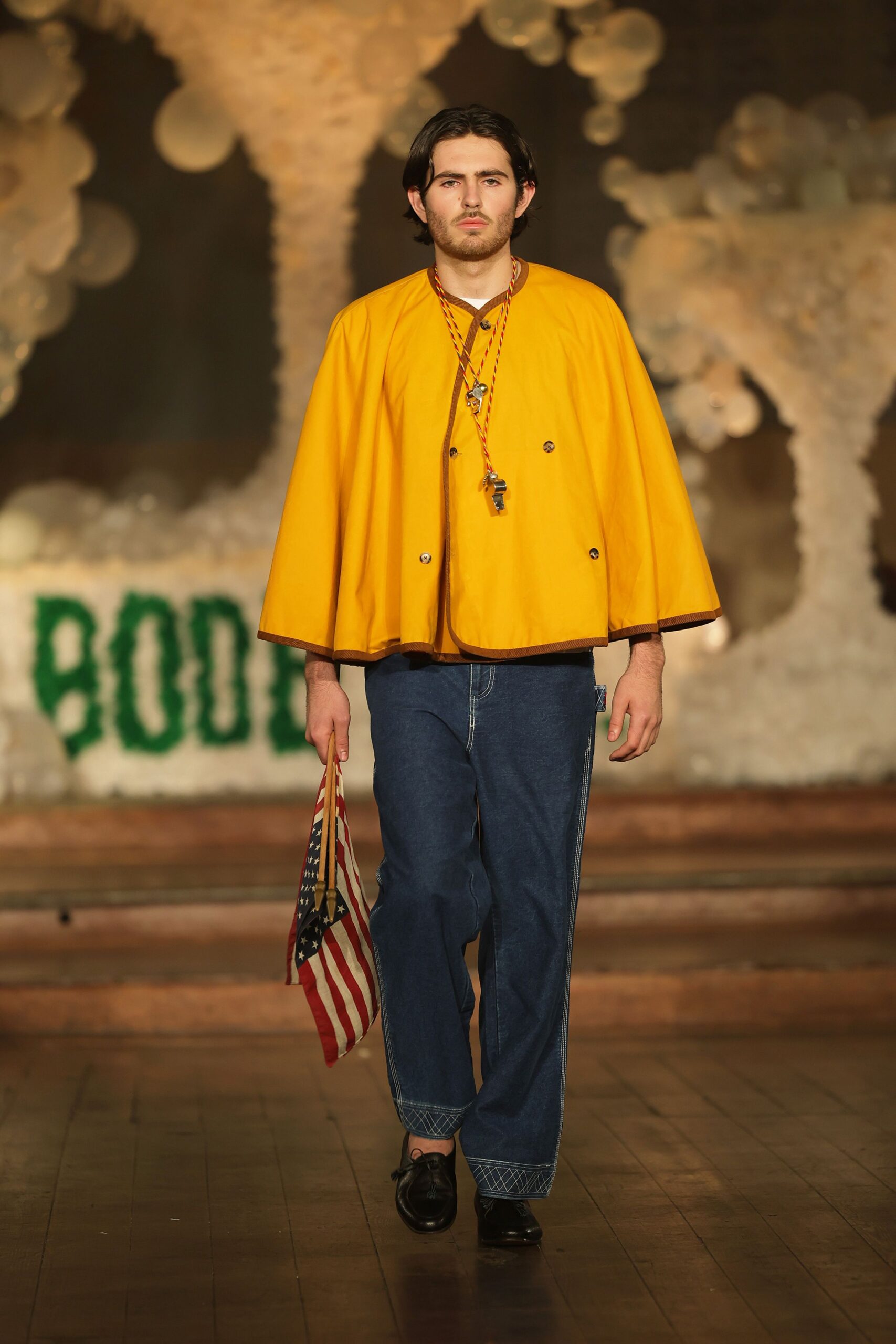 yellow relaxed cape