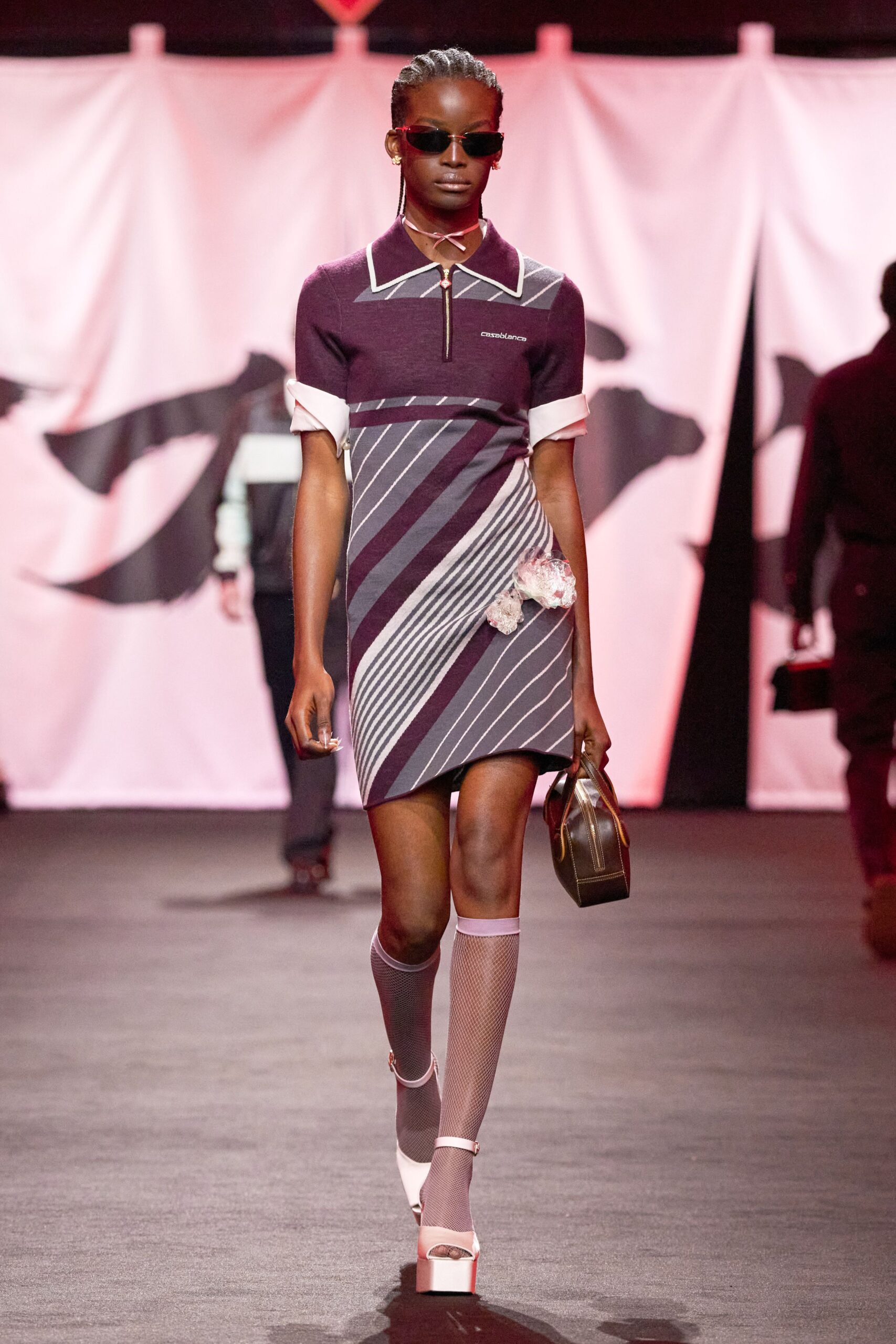purple fitted mini dress