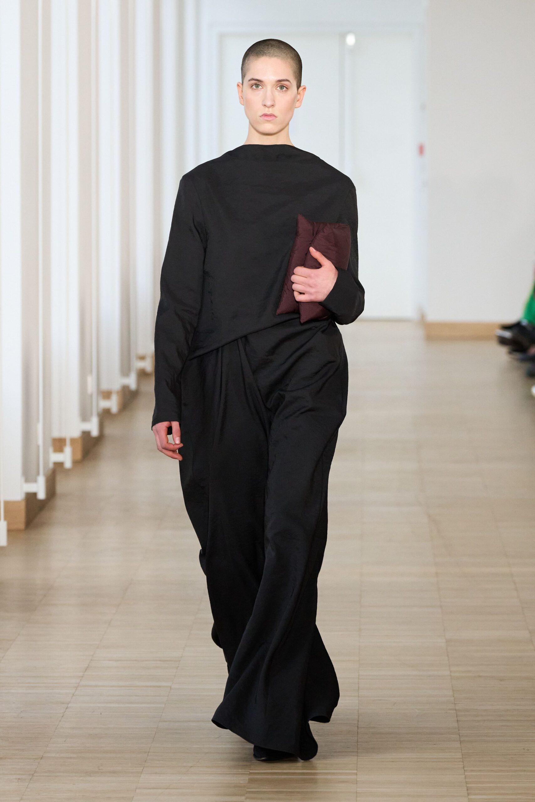 black relaxed top and pants