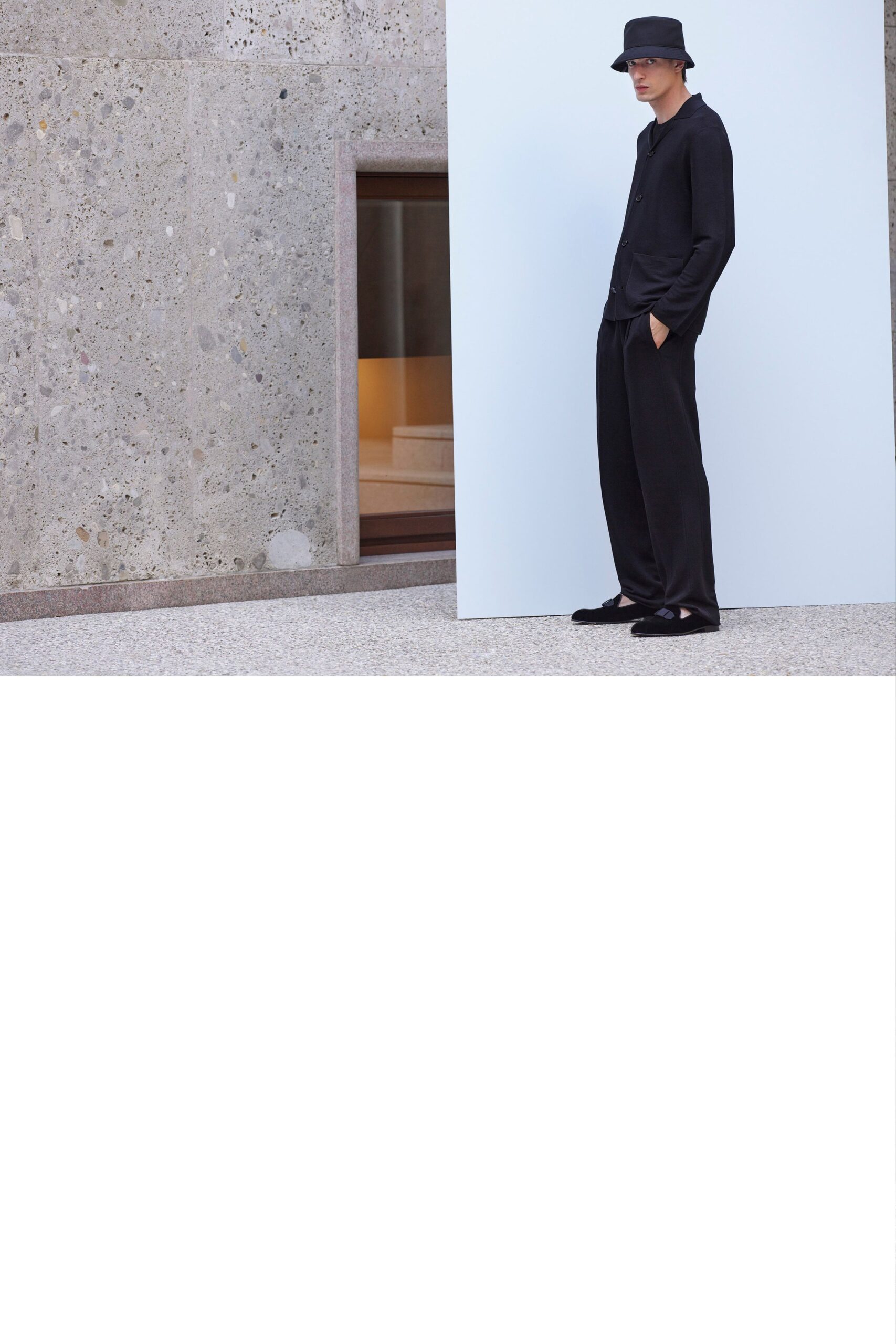 black relaxed shirt and pants