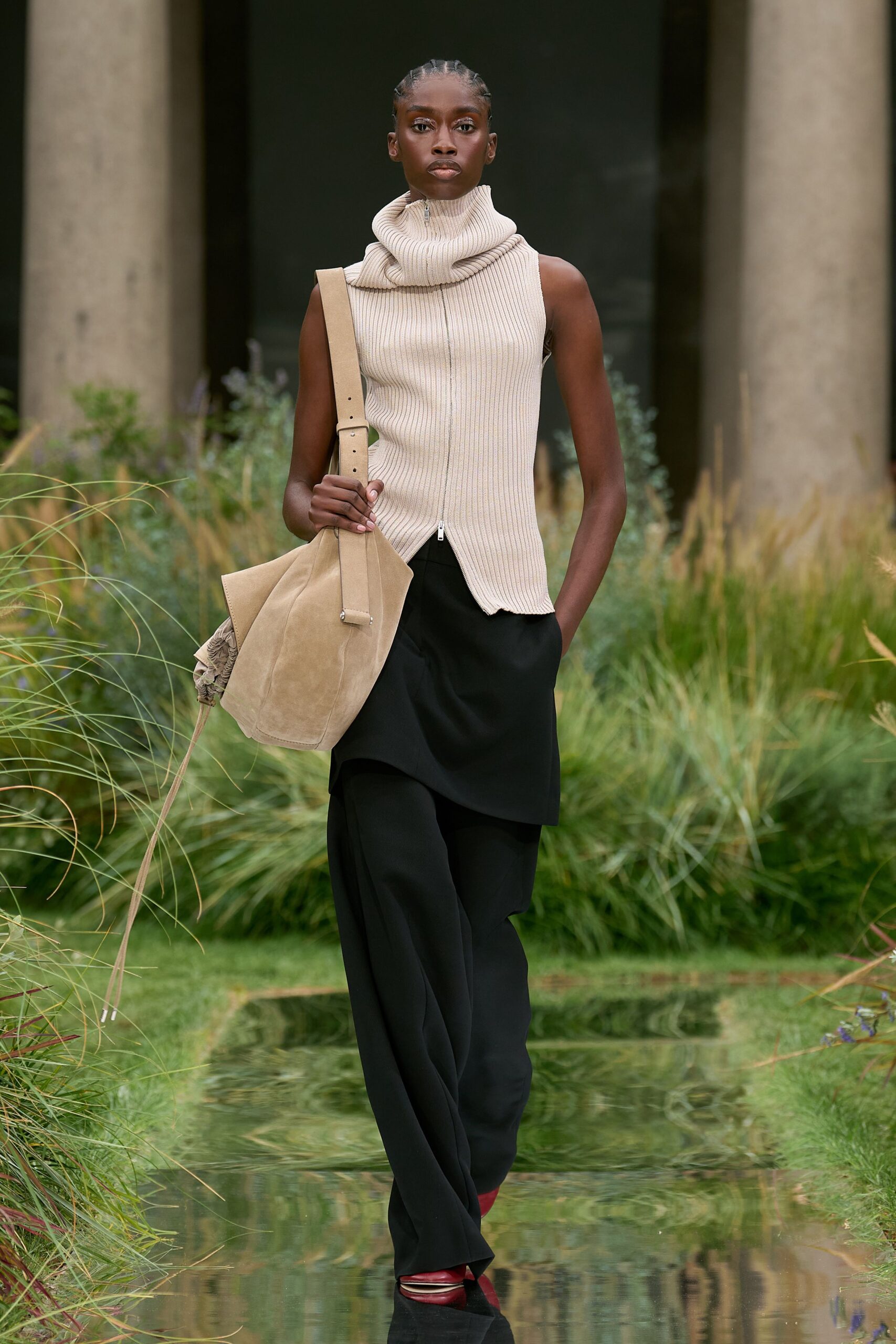 tan suede bag