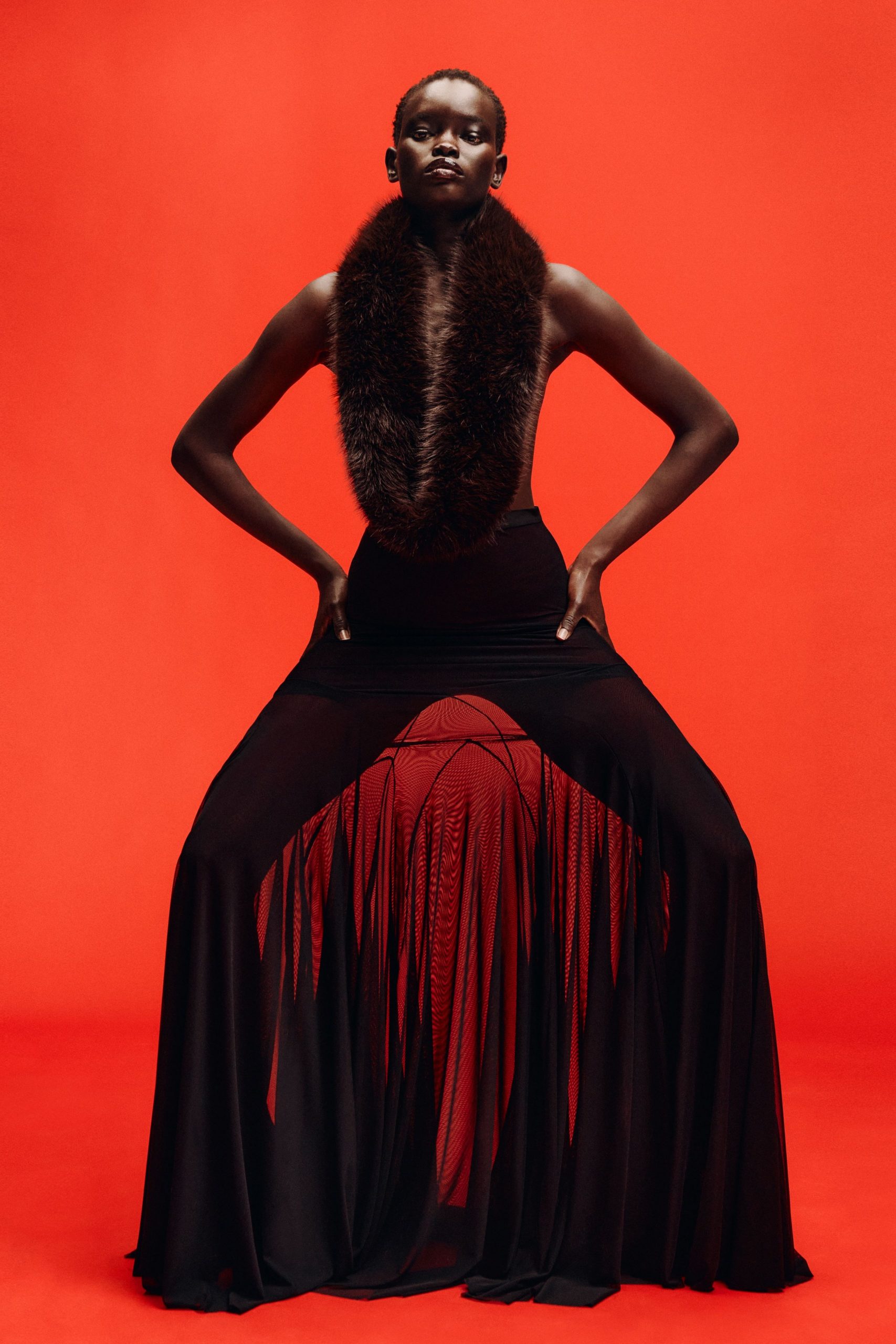 black silk sleeveless maxi dress