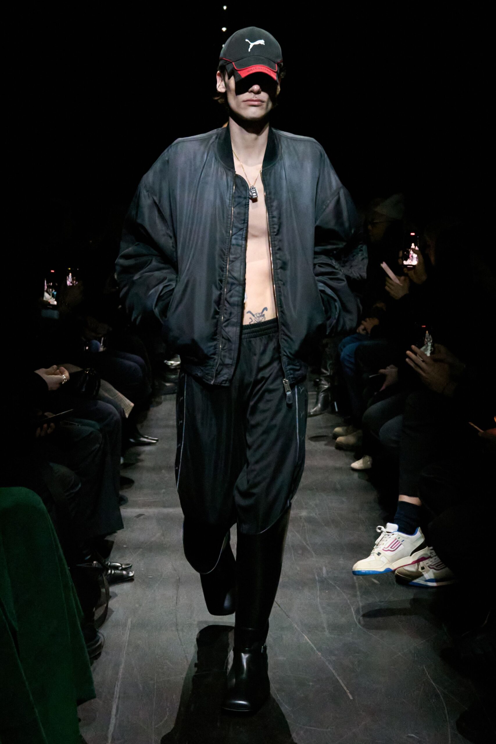 black leather jacket and pants