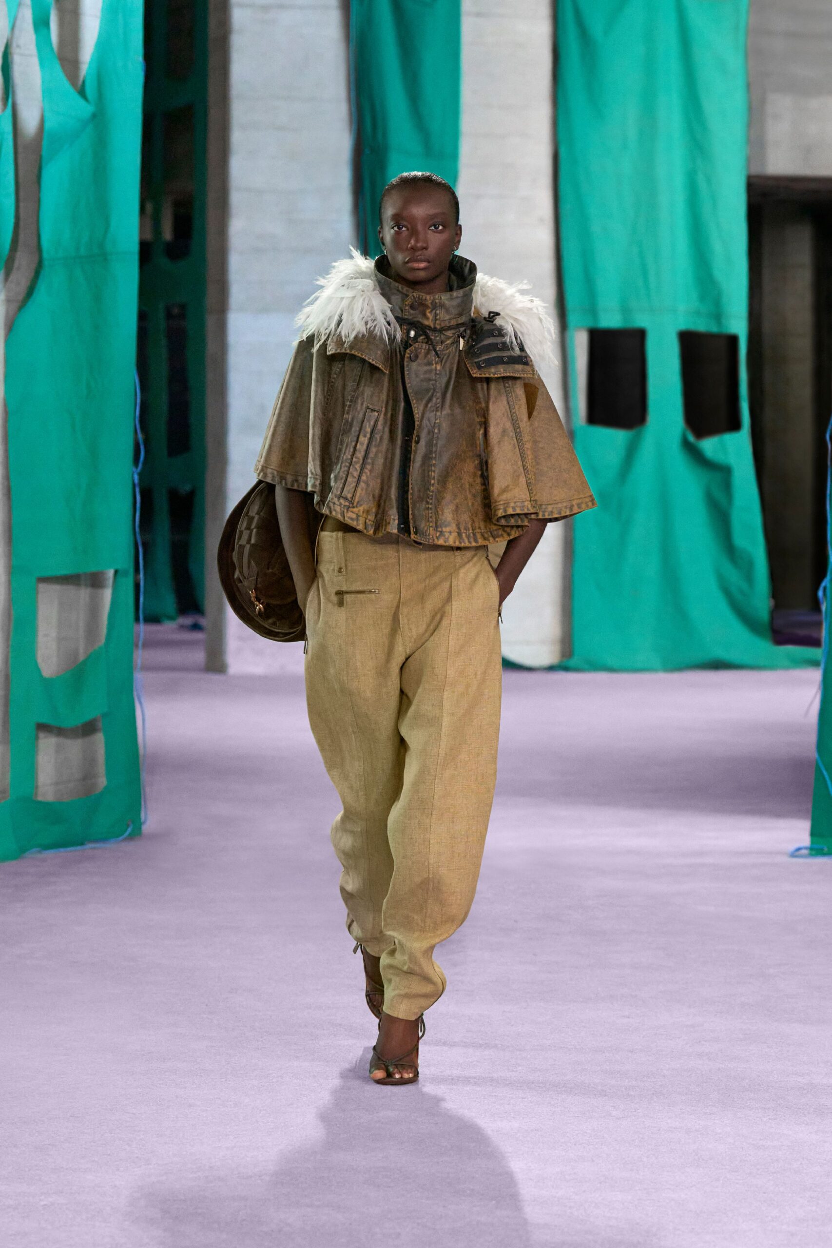 brown leather jacket with fringes