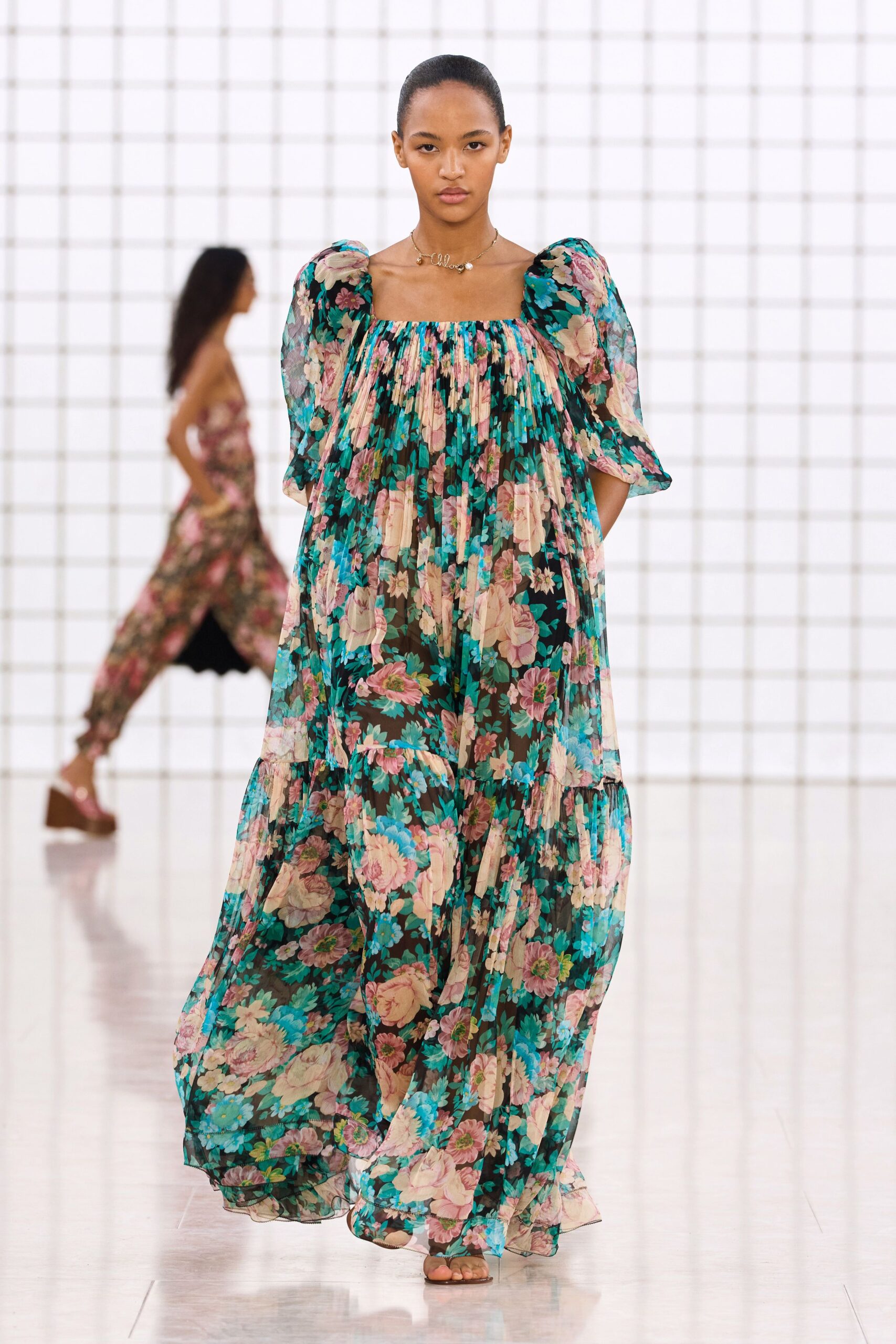 floral maxi dress