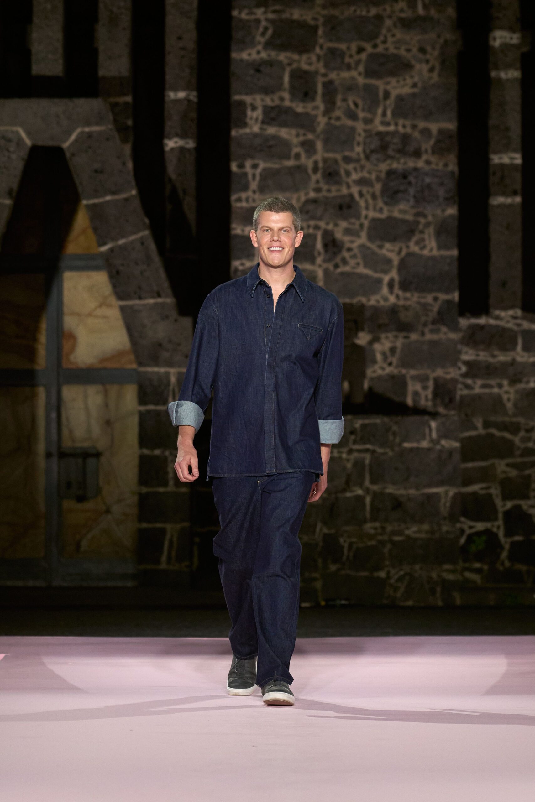 relaxed denim shirt and pants