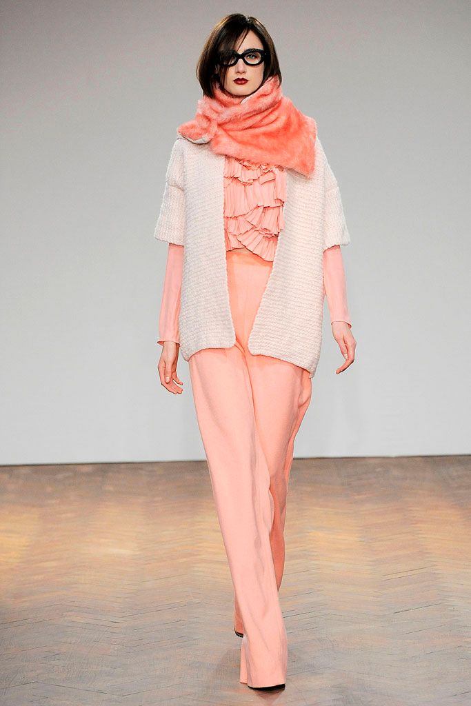 ruffled chiffon cropped top