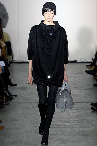 black cocoon mini dress
