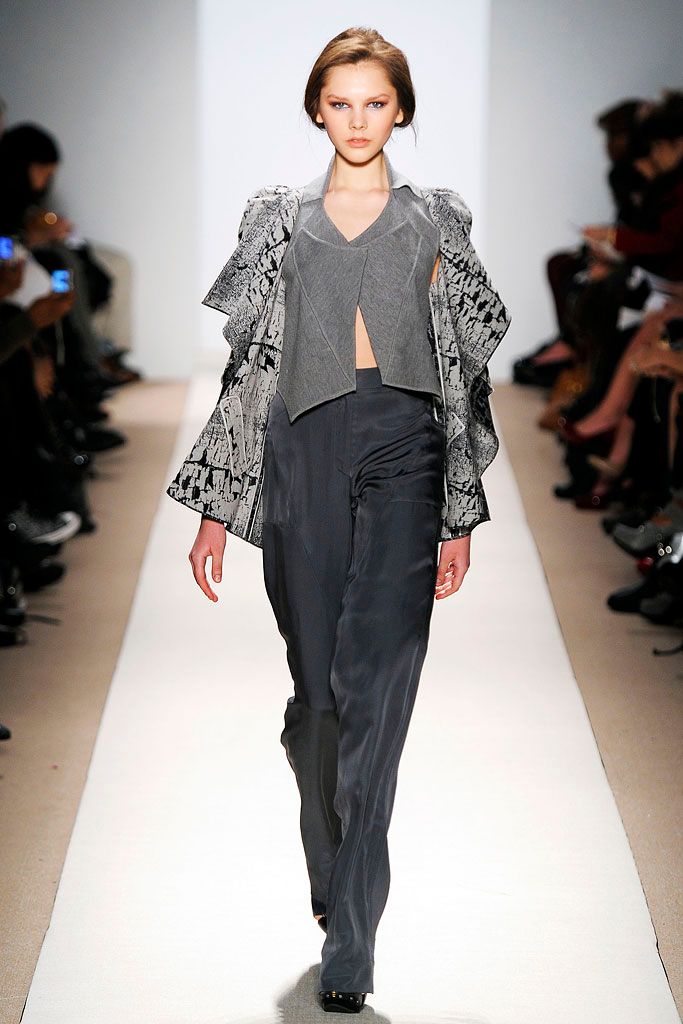 gray animal-print cropped jacket