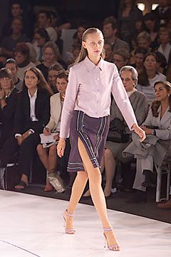 purple unknown asymmetric wrap striped midi skirt