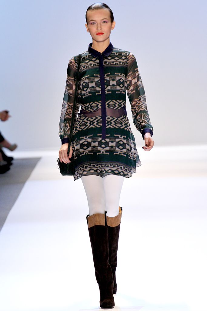 printed sheer chiffon shirt dress