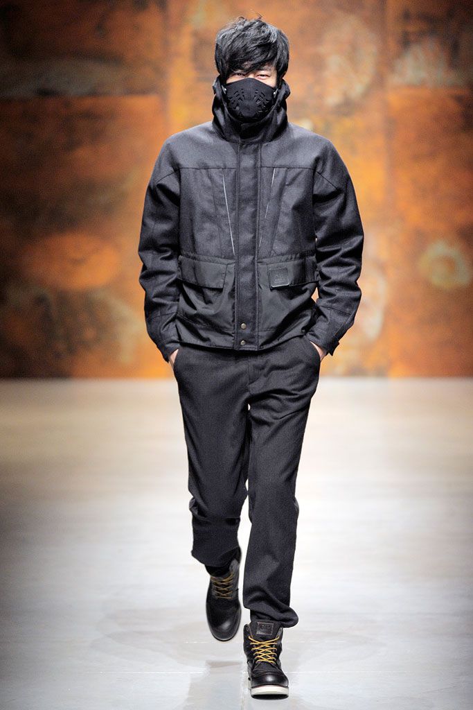 black utility jacket with hood