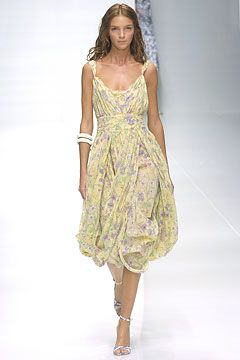 yellow unknown spaghetti-strap scoop-neck fitted printed ruched midi-dress