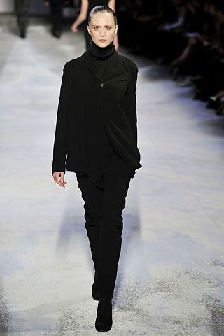 black asymmetric turtleneck tunic top