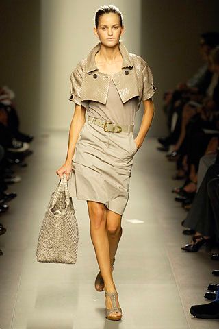 beige leather short-sleeve collared structured embossed textured jacket