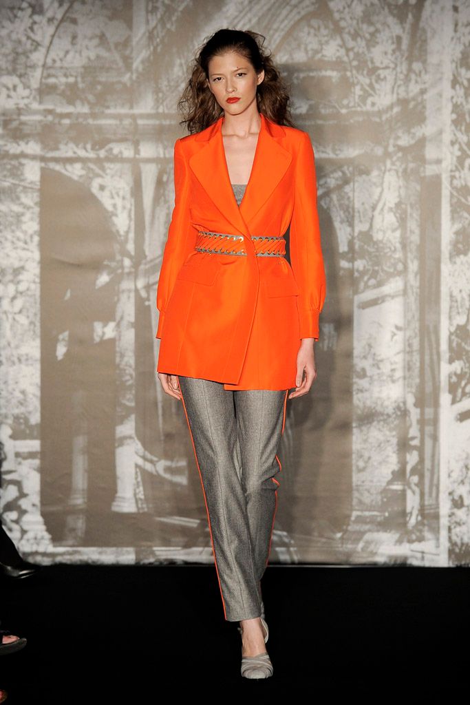orange unknown braided belt
