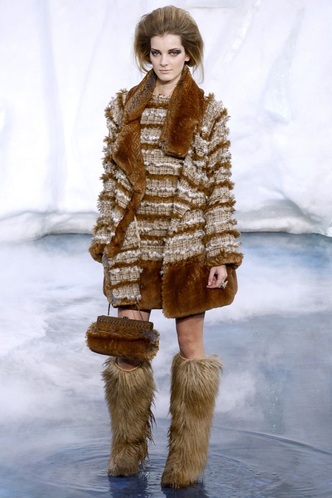 brown fur textured mini mini-dress