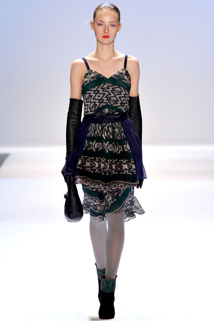printed chiffon spaghetti-strap dress