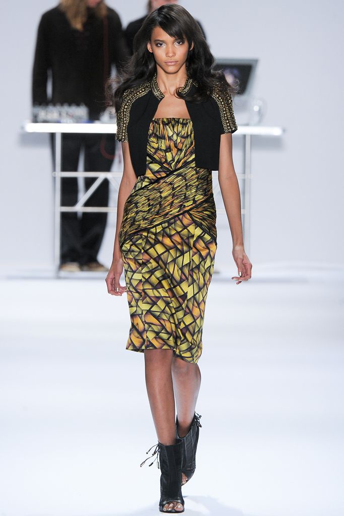 yellow unknown strapless fitted printed draped flowing midi-dress