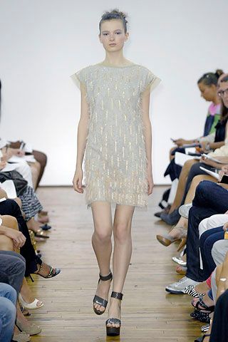 ivory embellished mini dress