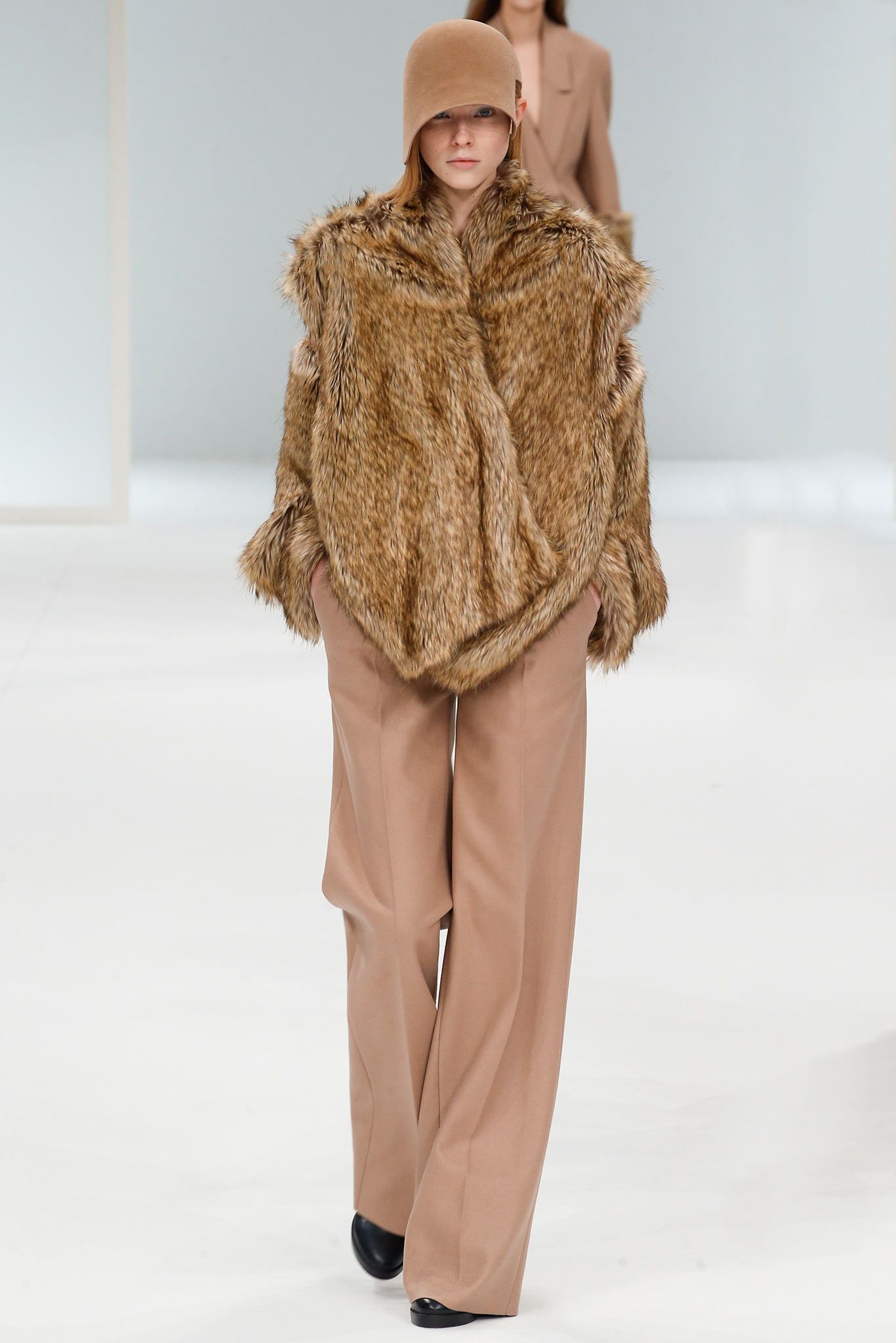 oversized fur capelet