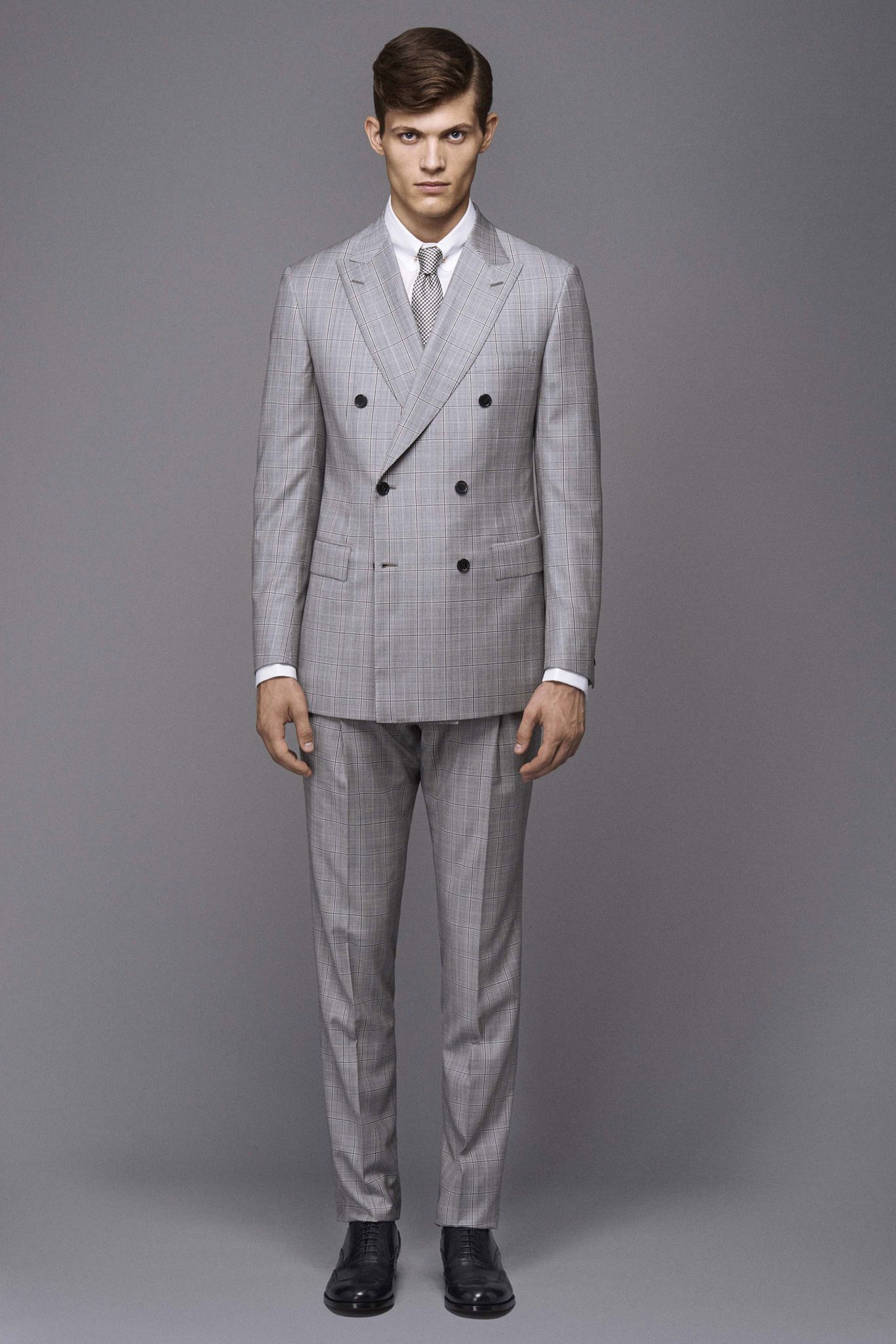 gray unknown checked tie