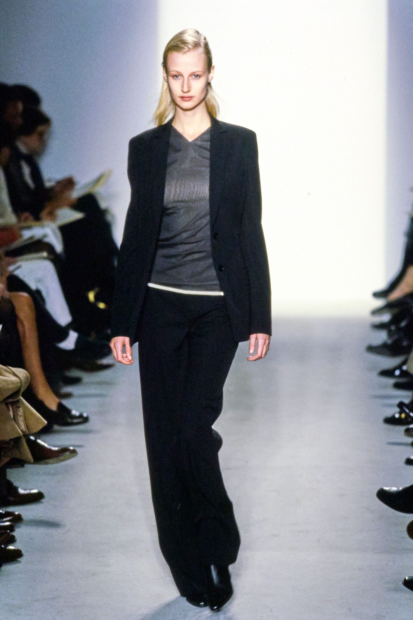 black tailored blazer