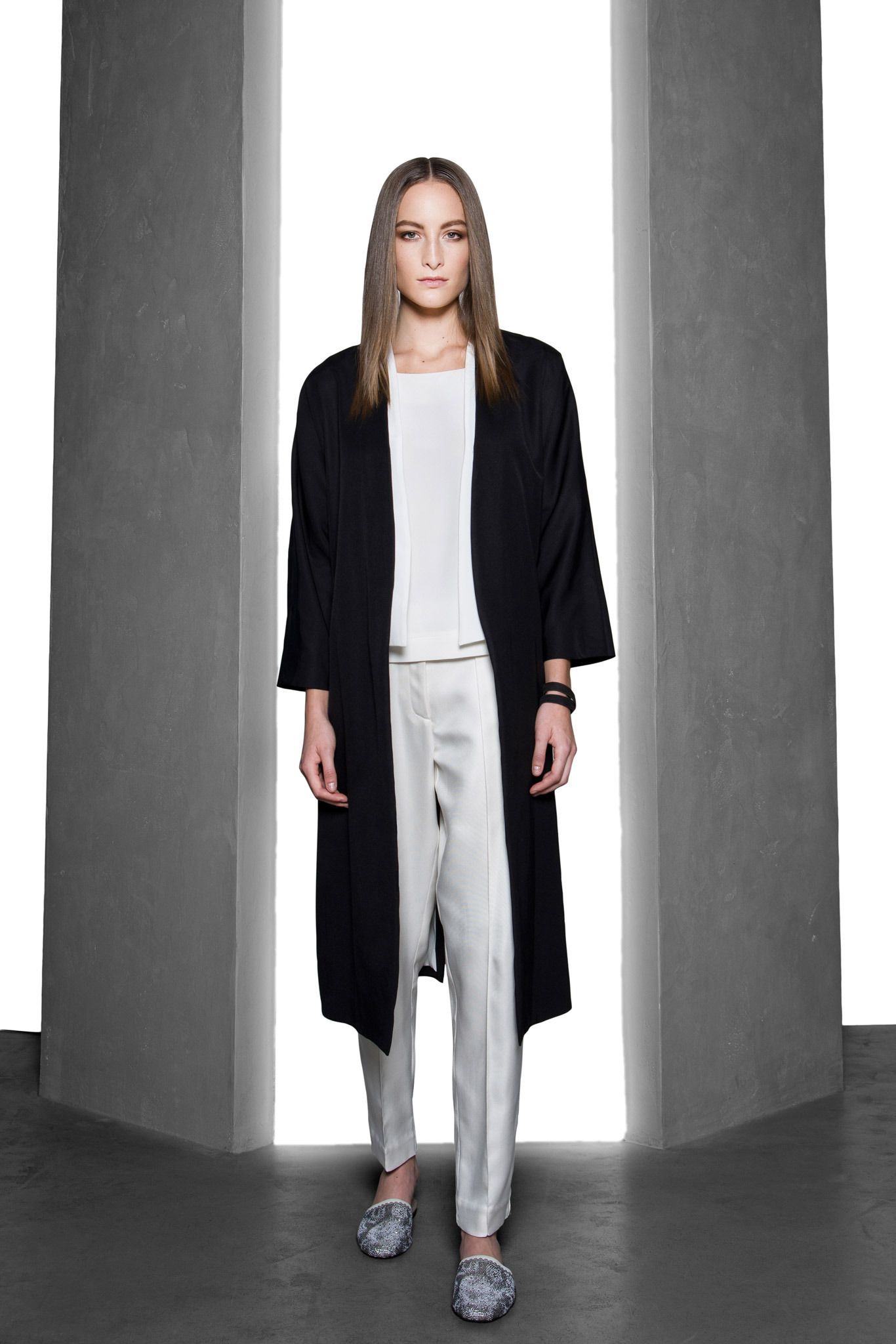 black duster coat