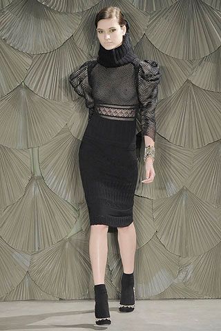 illusion bodice turtleneck midi dress